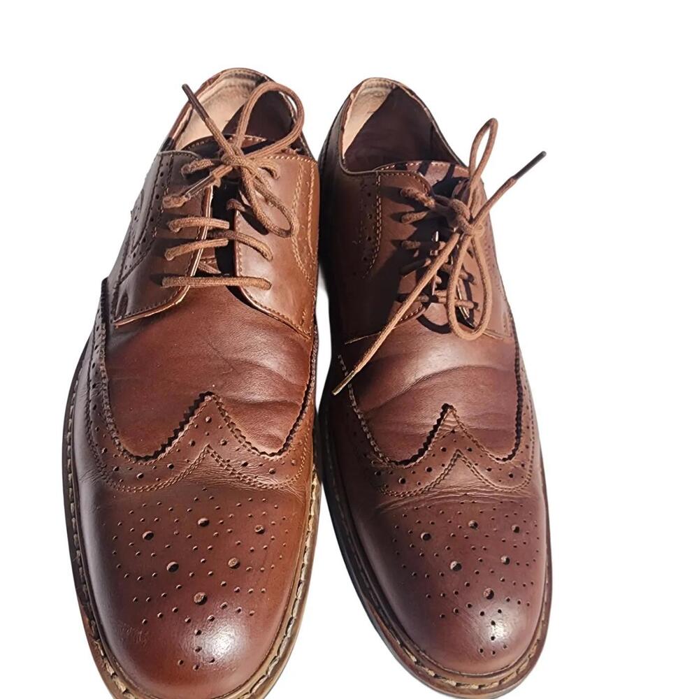 Perry Ellis Portfolio. 'Milton', Leather Wing Tipped Oxford Dress Shoe. Size: 9